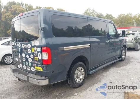 2013 Nissan Nv Passenger Nv3500 Hd Sv V8 z USA, uszkodzony, nr VIN 5BZAF0AA7DN202479